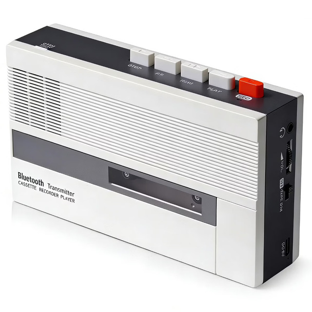 Cassette Tape Player With Built in Recording Function Retro Style Audio Playback Portable Cassette Player Recording Function