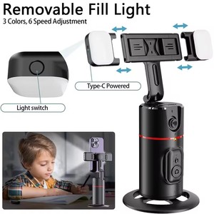 Support de Téléphone Intelligent avec Suivi Facial Automatique par IA, Rotation à 360°, Trépied Perche à Selfie Intelligent pour Diffusion en Direct - Product Image 4