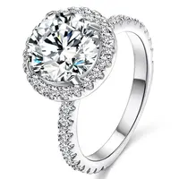 925 Sterling Silver Zircon Ring for Women, Jewelry Rings