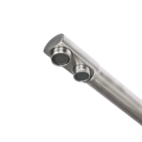 Robinet de cuisine filtrant réglable en acier inoxydable avec mitigeur et robinet d'eau