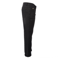 Jean slim vintage extensible pour homme, taille mi-haute, tissé, délavage foncé avec broderies, collection Printemps ODM