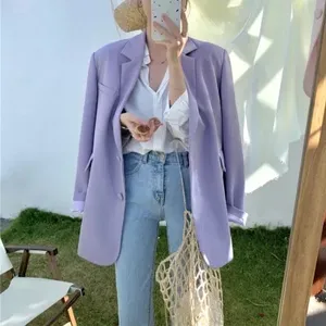 7826 Blazer ladies chic thin and light high-end candy color casual suit coat women's top 2022 spring Korean style suit jacket