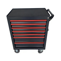 Chariot d'atelier robuste à 7 tiroirs en acier laminé à froid pour outils de réparation automobile, verrouillable, vente chaude OEM