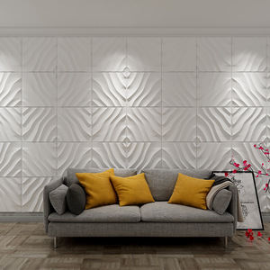 Panneau mural décoratif extérieur en PVC 3D stéréoscopique moderne, résistant à l'humidité, autocollant mural de fond, directement du fabricant - Product Image 1