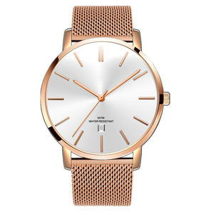 Montres pour hommes Étanches de qualité Montres pour hommes <span class=keywords><strong>Boss</strong></span> personnalisées Bracelet en <span class=keywords><strong>cuir</strong></span> simple doré Sexy Unique Luxe <span class=keywords><strong>Montre</strong></span> à quartz en acier - Product Image 2