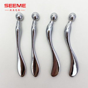 Espátula plateada para cosméticos, cuchara para maquillaje, cuchara de Metal de acero <span class=keywords><strong>inoxidable</strong></span>, espátula Cosmética/crema/mascarilla - Product Image 2