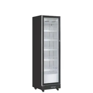 超市Odm Oem商用啤酒饮料冰柜展示三玻璃门冷饮立式空气冷却器冰箱
