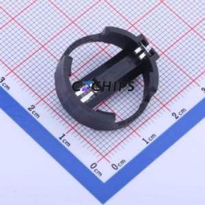 BS-01-A1BJ001 Button & Strip Battery Connector Through hole Component THT Connector Battery Holder CR2032 Phosphor Bronze Nickel - Product Image 1