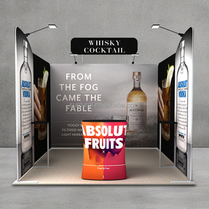 Tùy Chỉnh Xách Tay Modular Có Thể Gập Lại Hiển Thị Gian Hàng Quầy Bàn Trần Biểu Ngữ Hiện Đại Triển Lãm Thương Mại Thiết Bị Tùy Chỉnh Gian Hàng Triển Lãm - Product Image 1