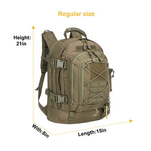 Mochila táctica expandible Molle, paquete de senderismo personalizado, multifuncional, impermeable, para senderismo, expandible, 39L-64L, mochila de 3 días - Product Image 3