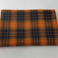 Tissu de chemise en flanelle à carreaux Shadow, mélange de polyester et de coton, tissé, brossé au sable, tissu tartan