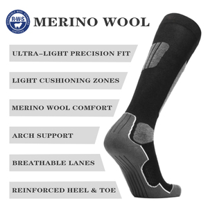 <span class=keywords><strong>Chaussettes</strong></span> de <span class=keywords><strong>ski</strong></span> en laine mérinos légères AR 007, <span class=keywords><strong>chaussettes</strong></span> de <span class=keywords><strong>ski</strong></span> thermiques respirantes pour hommes et femmes - Product Image 4
