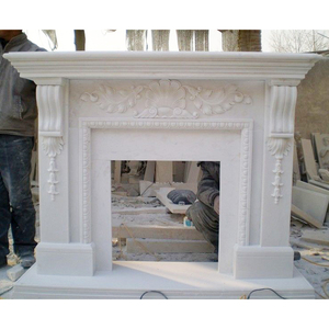 别墅装饰用多层大理石壁炉格里芬雕塑环绕 - Product Image 4