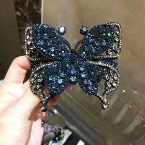 Pince à cheveux de printemps papillon en cristal tchèque pinces à cheveux pour femmes pour queues de cheval Styles demi-hauts et accessoires de cheveux de tous les jours - Product Image 6