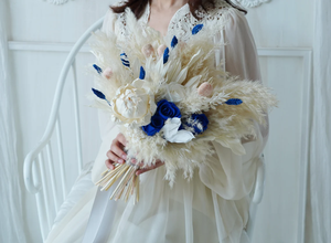 <span class=keywords><strong>Bouquet</strong></span> <span class=keywords><strong>de</strong></span> <span class=keywords><strong>mariée</strong></span> <span class=keywords><strong>bleu</strong></span> H-3 Boho mariage <span class=keywords><strong>blanc</strong></span> <span class=keywords><strong>mariée</strong></span> mariage demoiselle d'honneur fleurs séchées <span class=keywords><strong>bouquet</strong></span> d'herbe <span class=keywords><strong>de</strong></span> la pampa - Product Image 5