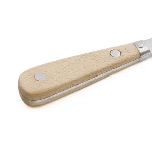 Pisau pengupas pisau Makanan Laut, alat makanan laut pegangan kayu baja nirkarat logam pisau saku berkelanjutan 2.3 Mm