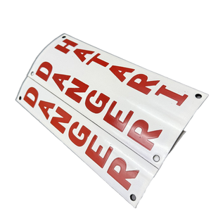 Cartello personalizzato in metallo smalto in acciaio inox piastra in alluminio ad alta pressione segnale di pericolo - Product Image 6