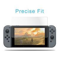 Film en verre trempé anti-lumière bleue haute définition OEM pour Nintendo Switch, protection d'écran de console de jeu à couverture complète, anti-chute