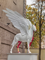 Sculpture d'animal en fibre de verre sur mesure, grande taille, résistante aux UV, réaliste, pour la décoration de jardin et les expositions dans les parcs à thème