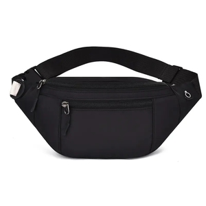 Sac <span class=keywords><strong>banane</strong></span> tactique de sport extérieur avec logo personnalisé, deux fermetures éclair, <span class=keywords><strong>sangle</strong></span> extensible, imperméable, pour homme - Product Image 1