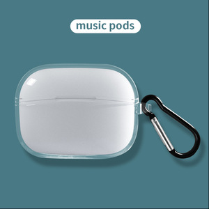 Étui pour écouteurs Musicpods, housse de protection transparente pour écouteurs Bluetooth - Product Image 3