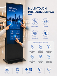 Pantalla Táctil 4K Android 14 con Soporte de Pie para Publicidad en Interiores, Pantalla LCD Comercial para Señalización Digital - Product Image 2
