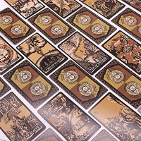Cartes de Tarot français imprimées sur mesure, pas cher, cartes de Tarot noir voyage mystique, cartes Oracle