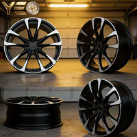 Jantes forgées noires mates de 23 pouces pour Lamborghini Urus 23x10 5 23x12 5x112, jantes concaves profondes, vente flash