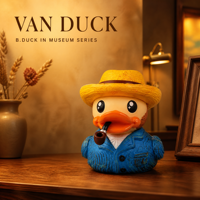 Série Musée B.DUCK VAN DUCK Figurine de canard flottant en PVC OEM Boîte mystère personnalisée