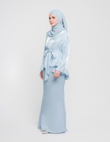 Robe musulmane noire de luxe personnalisée pour femmes Abaya Dubaï Robe pour femmes Perl2022 Baju Kurung Borong Malaisie