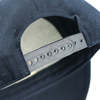 Casquettes de sport unisexes en coton à 5 panneaux, bord incurvé, couleur unie, logo brodé doré personnalisé, casquette de baseball OEM