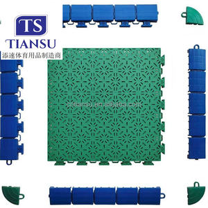 Terrains de badminton et de pickleball extérieurs Revêtement de sol <span class=keywords><strong>en</strong></span> PP Carreaux de sol à emboîtement Carreaux de sports - Product Image 2
