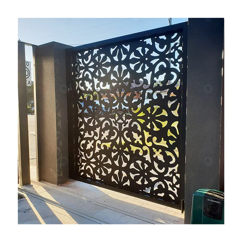 Moderne Decoratieve Metalen Panelen Laser Cut Screen Indoor & Outdoor Scheidingswanden Corten Staal Scherm/Aluminium Wandpaneel