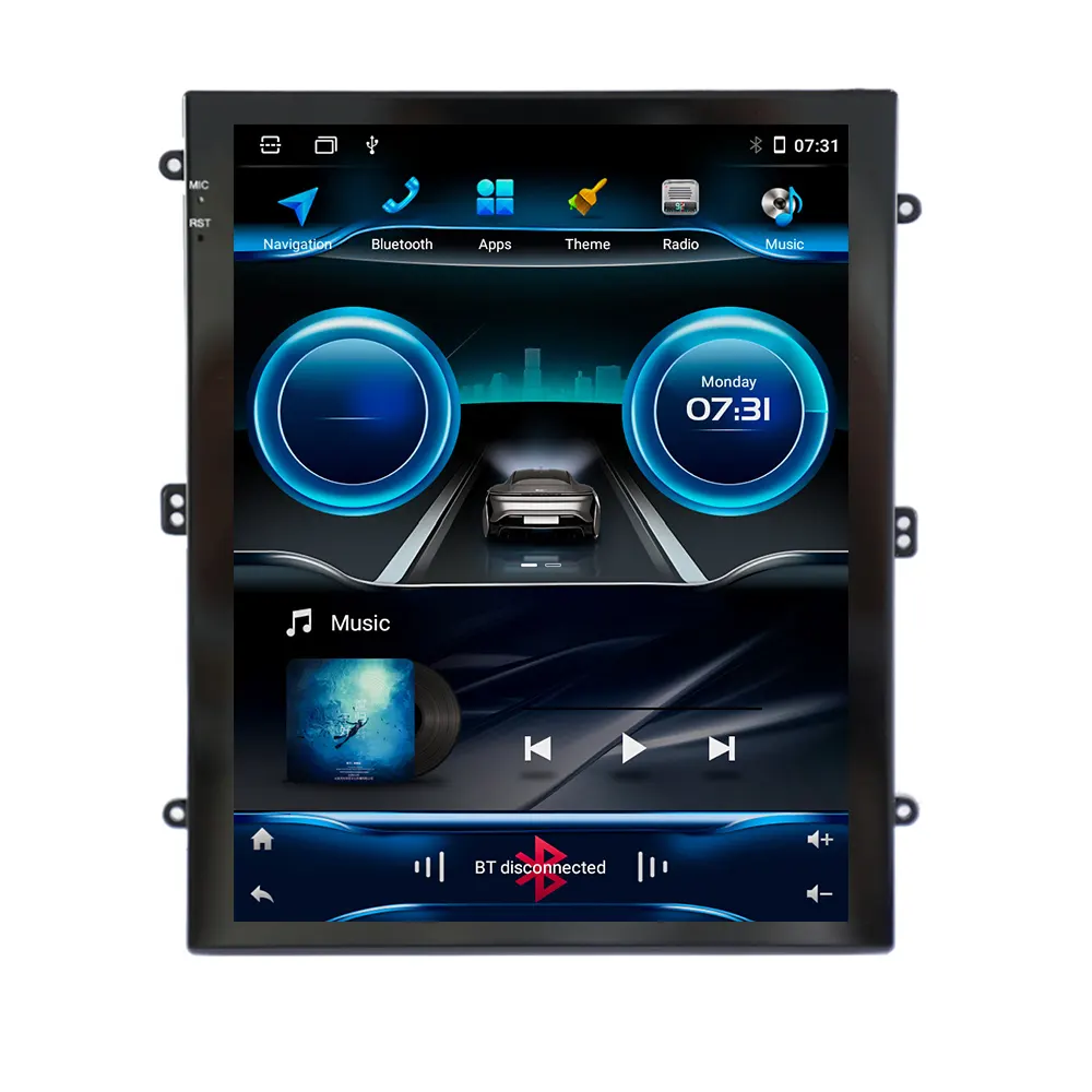 2 din 9.7 inch Android 10 Vertical IPS Screen DSP Carplay Car Radio Navigation Android auto for Universal GPS WiFi