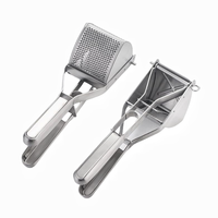 Roestvrijstalen aardappelstamper, handmatige aardappelpureemaker, fruitpers, sapcentrifuge