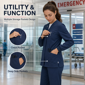 Offre Spéciale : Ensembles de Blouses Chirurgicales Confortables et Légers à Séchage Rapide avec Taille Élastique pour Hôpitaux, Cliniques Dentaires, Spas et Salons de Beauté - Product Image 2