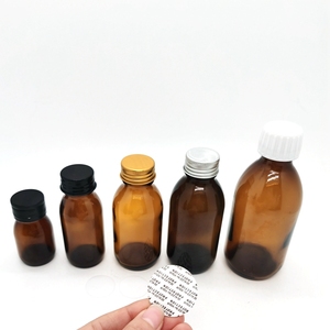 Công nghiệp hổ phách Glass Syrup chai 30ml-500ml kích thước với màn hình in ấn xử lý bề mặt - Product Image 4
