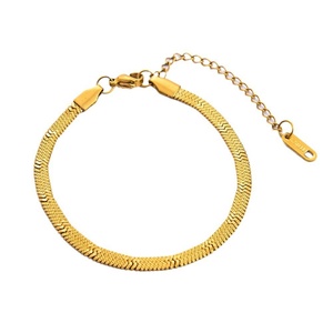 18K Gold High-End Stainless Steel Versatile Retro <b>Titanium</b> Steel Bracelet No Fading Simple Fashion <b>Chain</b> Link Bracelets - Product Image 5