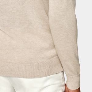 Sleeve <strong>Cardigan</strong> Sweater Coat Knit Sweater Winter <strong>Men</strong> Zipper Sweater Light Brown - Product Image 3