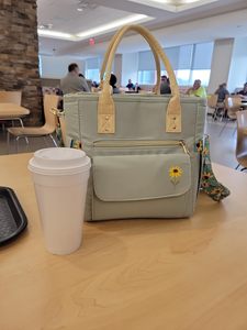 Free Sample Cross-border New Style Double Layer Cationic Large Insulated Picnic <b>Bag</b> Breast Milk Fresh <b>Bag</b> Food Insulated <b>Ice</b> <b>Bag</b> - Product Image 2