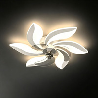 Nouveauté : Ventilateur de plafond LED décoratif à moteur DC, fonctionnement silencieux, télécommande 6 vitesses, 3000-6500K, intensité variable