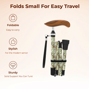 <span class=keywords><strong>Canne</strong></span> <span class=keywords><strong>de</strong></span> marche réglable confortable - Conception pliable autoportante pour l'extérieur, matériau en <span class=keywords><strong>fibre</strong></span> <span class=keywords><strong>de</strong></span> <span class=keywords><strong>carbone</strong></span>, capacité <span class=keywords><strong>de</strong></span> charge <span class=keywords><strong>de</strong></span> 100 kg, impression UV - Product Image 5