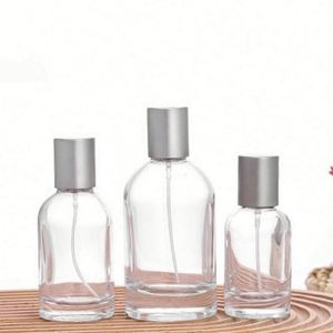 Botellas de Perfume de Vidrio Transparente/Ámbar Redondas Personalizadas, Vacías, de 30ml, 50ml, 100ml, con Pulverizador, Serigrafía, OEM/ODM Disponible - Product Image 2