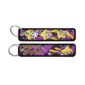 Porte-clés brodé tissé à motif Pokémon de la série d'anime japonaise pour motos, voitures, sacs, sacs à <span class=keywords><strong>dos</strong></span> – Anneau de clés tendance - Product Image 6
