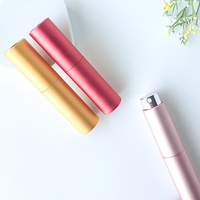 Flacon de parfum rechargeable miniature en aluminium personnalisé, 10 ml, vaporisateur de parfum en verre épais avec boîte