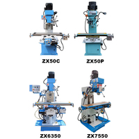 Fraiseuse de table manuelle de haute précision ZX6350, mini-fraiseuse verticale de taille moyenne pour métaux, machine de fraisage de haute qualité
