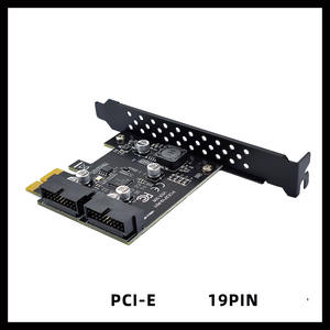 コンピューターマザーボードPCIEからUSB3.0GEN1 Type-EAキーフロントType-C 19P 20PセルフパワーPCIE拡張カード - Product Image 4