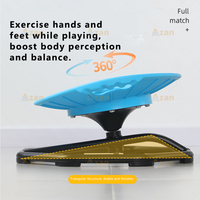 Chaise pivotante pour enfants en forme de soucoupe volante, base en métal et PP robuste, pour l'équilibre sensoriel des tout-petits, l'apprentissage précoce et le jeu