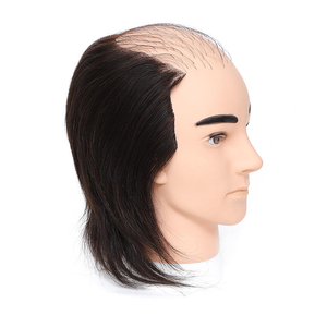 Testa di Manichino per Parrucchieri da Uomo, Modello Calvo per Taglio <span class=keywords><strong>Capelli</strong></span> e Cosmetologia, con <span class=keywords><strong>Capelli</strong></span> Umani Remy Naturali, Stile Liscio - Product Image 3