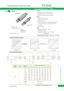 ฟิวส์ป้องกันเซมิคอนดักเตอร์ VRP แบบเร็ว LCR ต่ำพิเศษสำหรับตัวแปลงพลังงานอินเวอร์เตอร์พลังงานแสงอาทิตย์สำหรับแบรนด์ vicfuse มาตรฐาน - Product Image 2